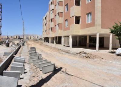 اجرای محوطه سازی مجتمع مسکونی مهر 149 گلبهار