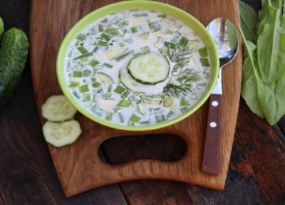 طرز تهیه آبدوغ خیار تبریزی