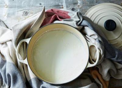 طرز تهیه ماست با خامه، دستور مرحله به مرحله